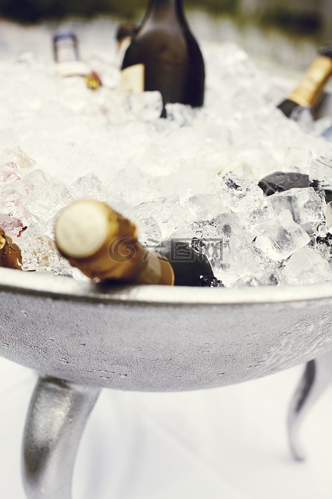 香槟杯,香槟冷却器,香槟酒桶