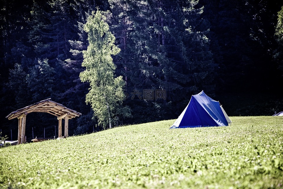 帐篷,营,露营