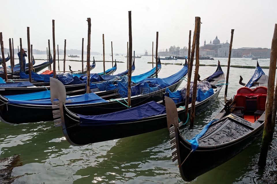 威尼斯,吊船,水