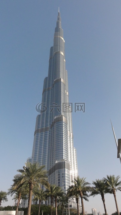 迪拜,迪拜哈利法塔,最高的建筑物