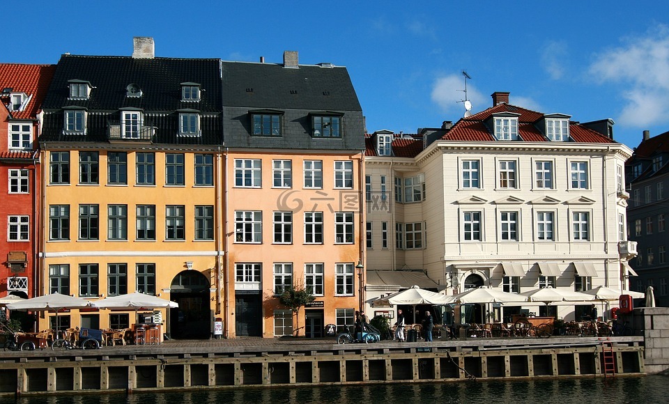 芬区,水,哥本哈根