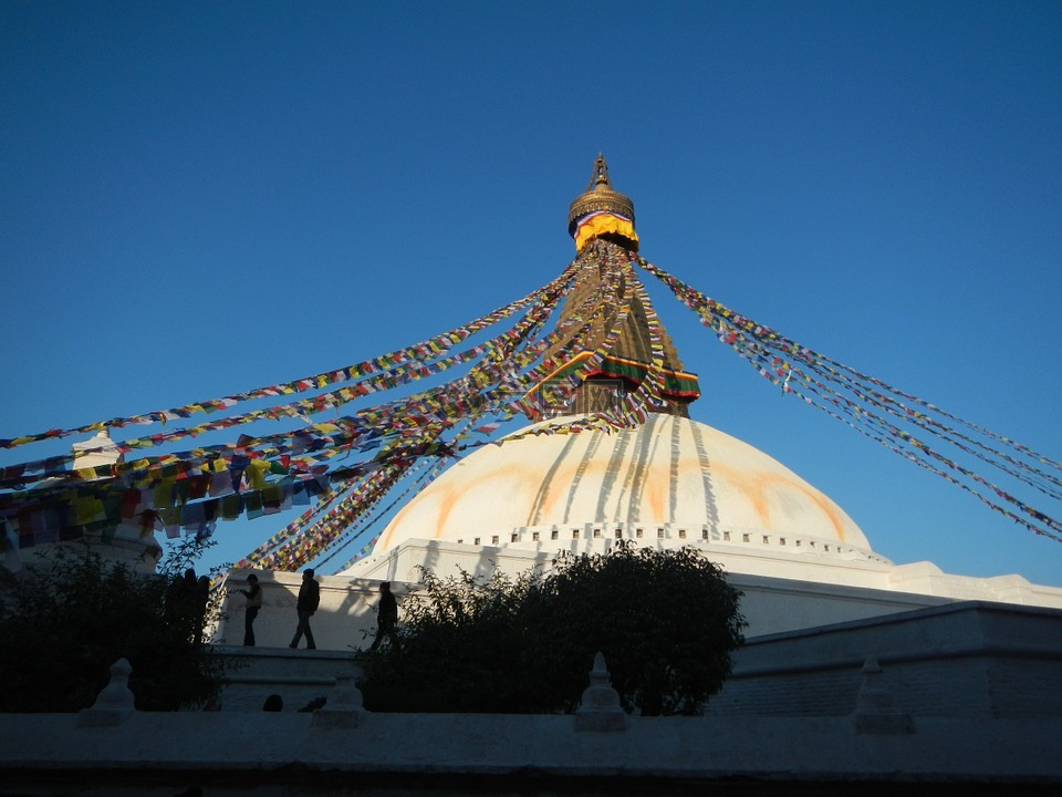 舍利塔,尼泊尔,祈祷