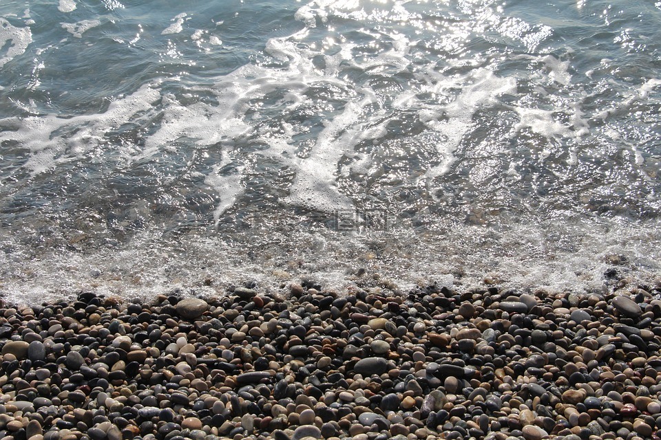 海,石头,蔚蓝海岸