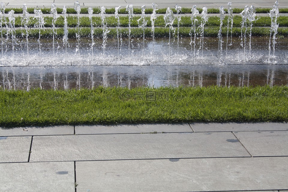 水,水景,水射流