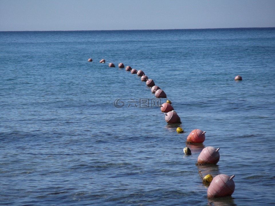 浮标,海,水