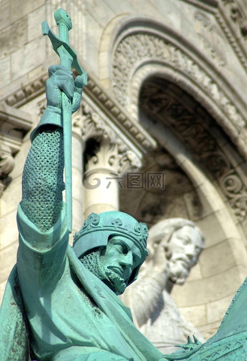 雕像,骑士,十字军东征
