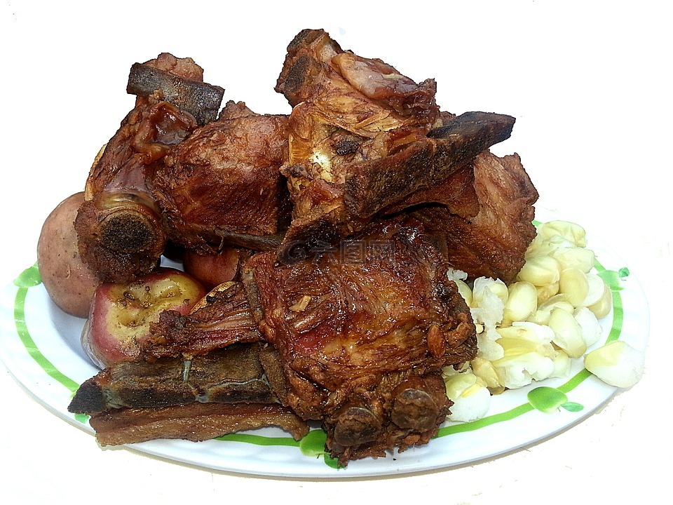 食品,典型的玻利维亚菜,猪