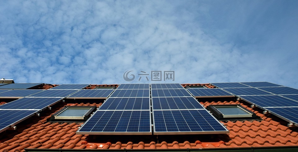 太阳能系统,屋顶,发电
