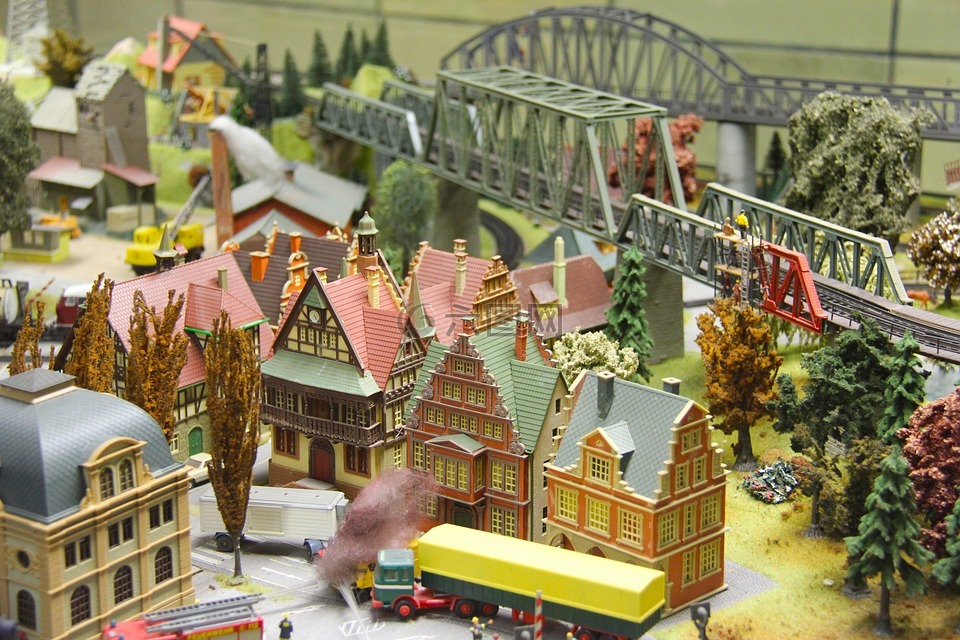 模型铁路,toytrain,房子模型