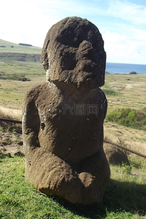 复活岛,拉帕努伊,石像