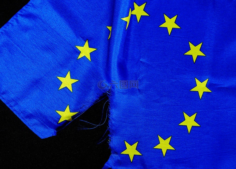 断裂点,欧元的旗帜,欧洲联盟