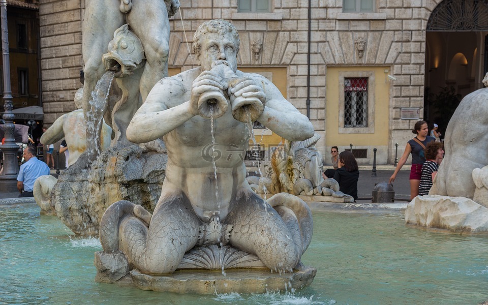 罗马,穆尔喷泉,纳沃纳广场
