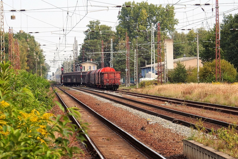 货运列车,gleise,火车