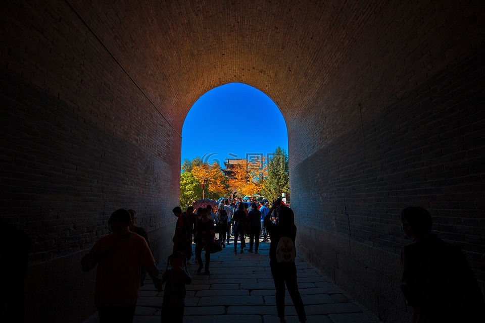 门洞,城门,画中画