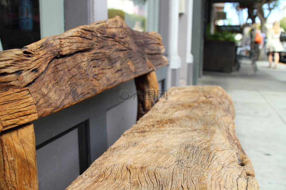 长凳,人行道,座位