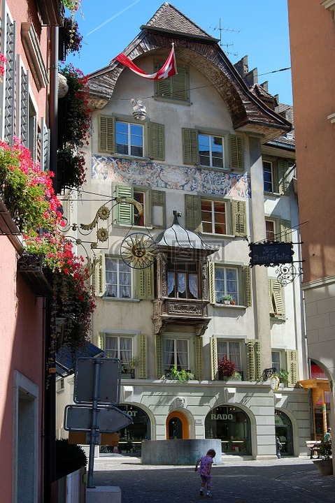 瑞士,bremgarten,旧城区