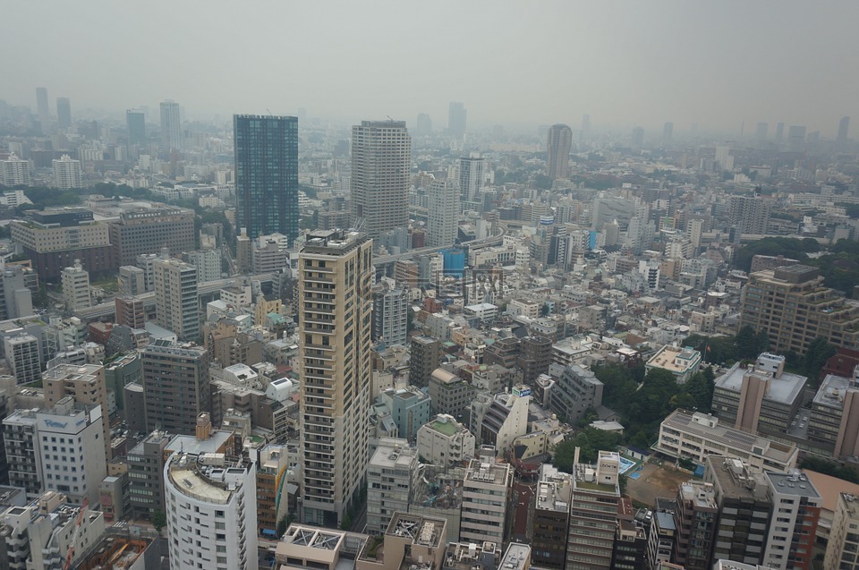 城市,天际线,东京