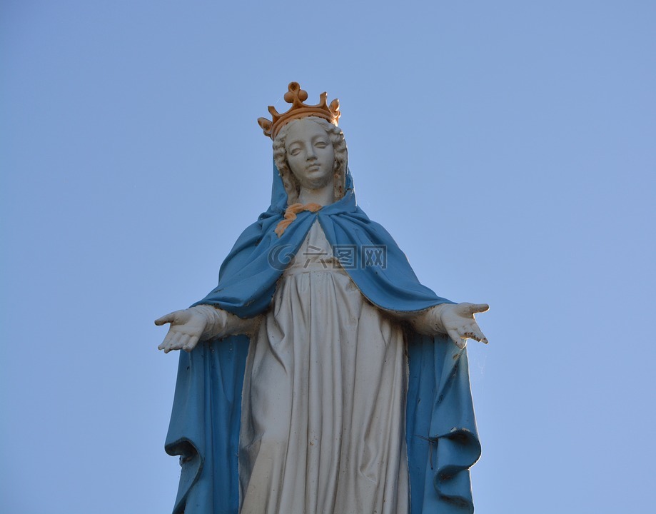 圣母雕像,玛丽,cherrueix布列塔尼的伊勒等维莱讷省