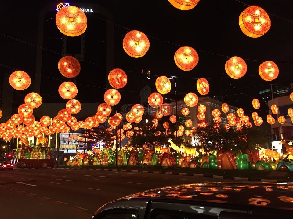 灯笼,节日,新加坡