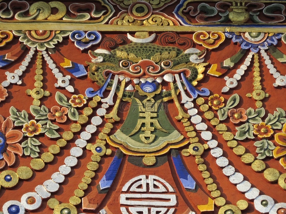 龙,艺术,不丹