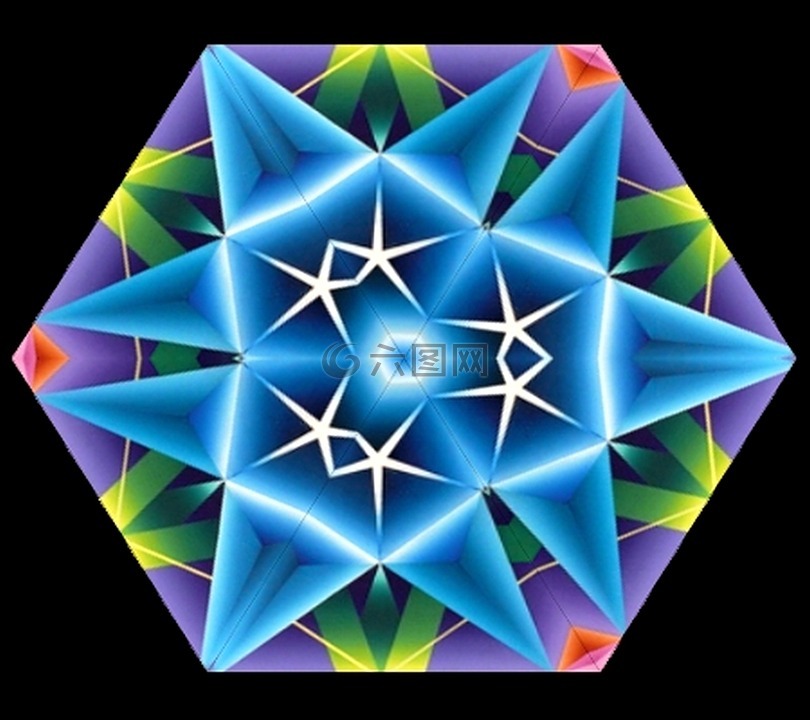 蓝色,生动,光明