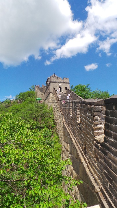 墙上的中国,墙,山