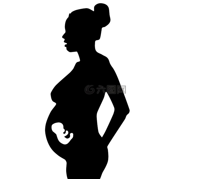 怀孕的女人,幸福,怀孕