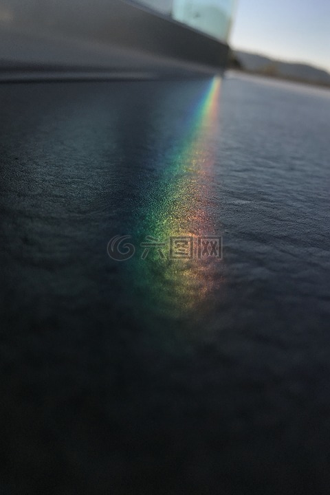 彩虹,光,光谱