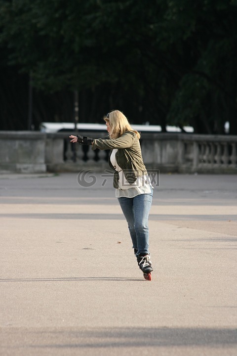 滑冰,内嵌,旱冰鞋