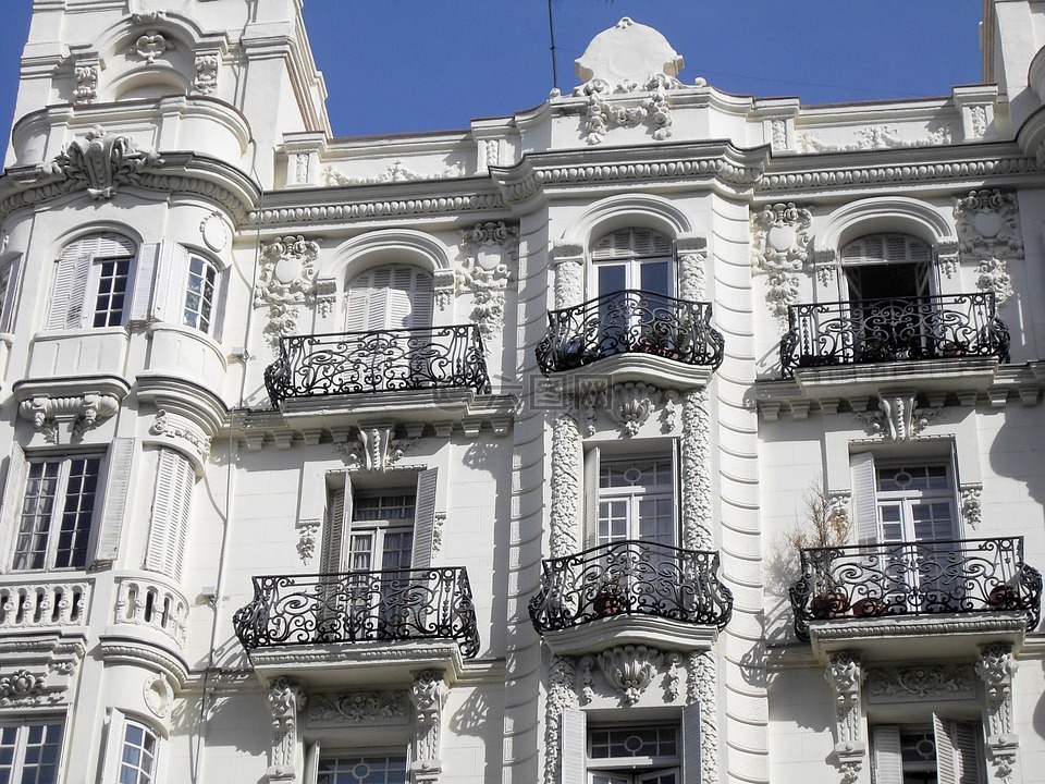 建筑,西班牙,阳台