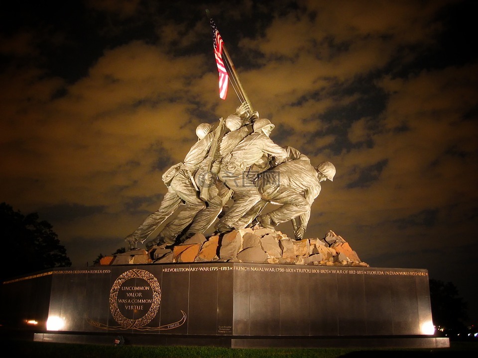海军陆战队纪念碑,华盛顿特区,雕像