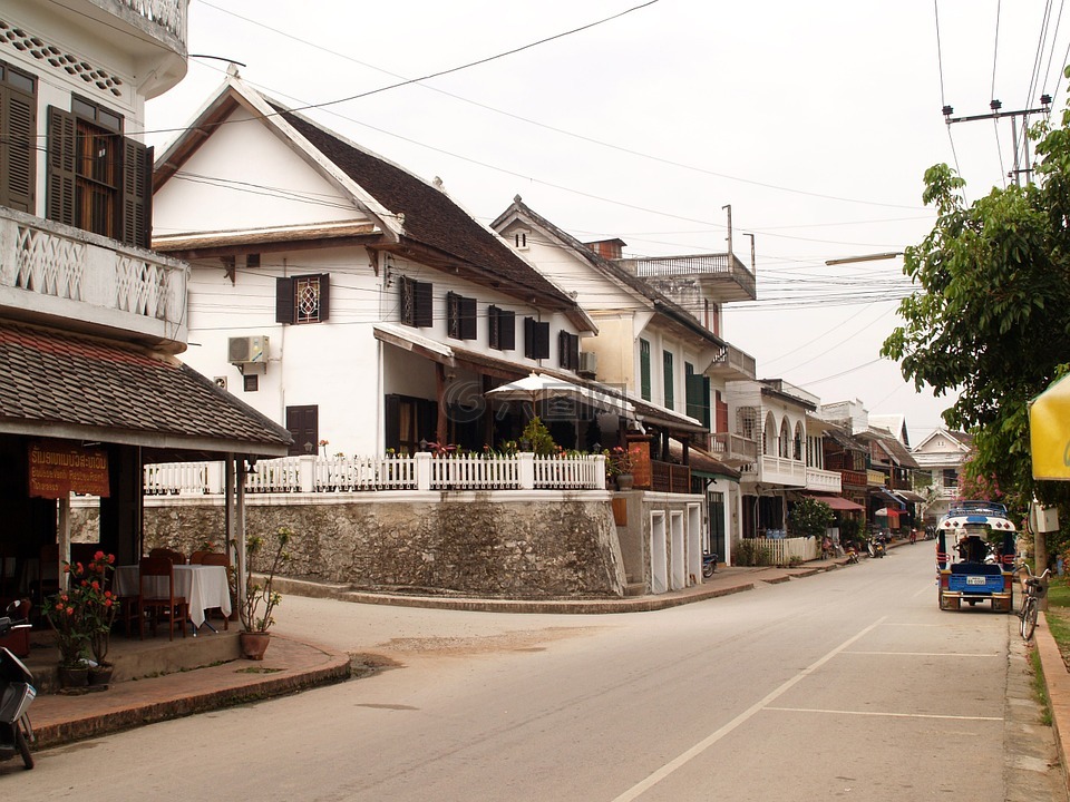 琅勃拉邦,老挝,镇