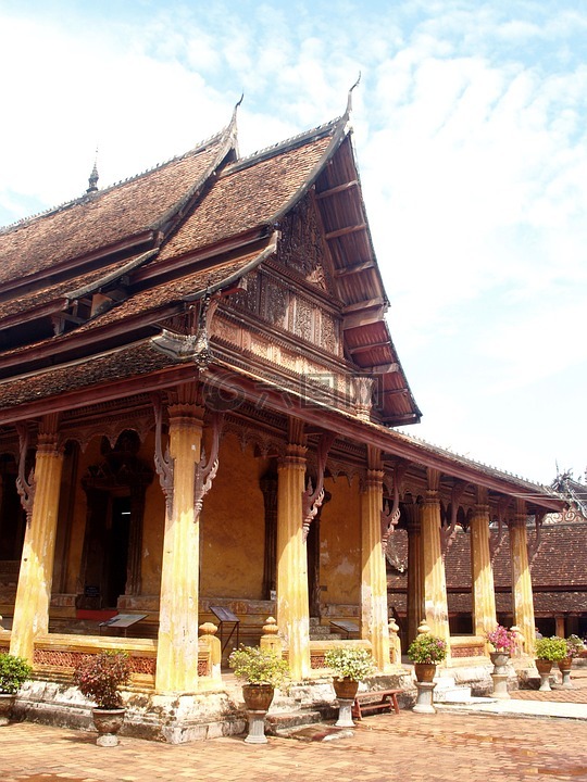 扫管笏,寺,老挝