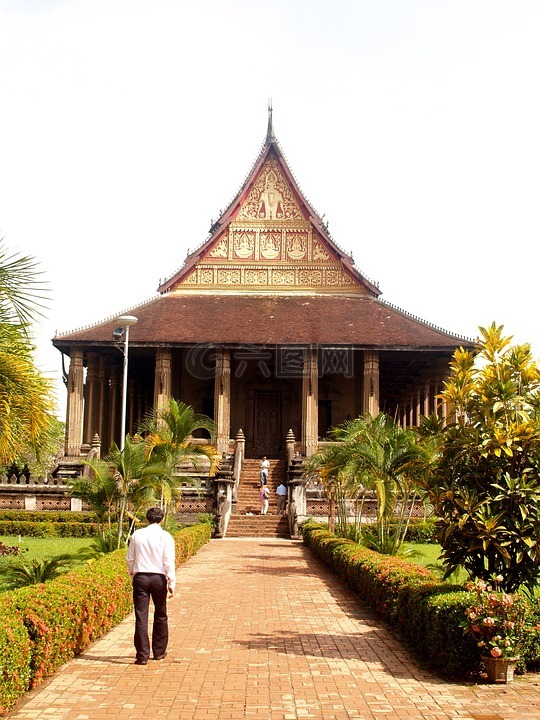 扫管笏,寺,老挝