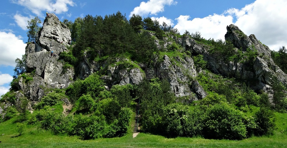 岩,多 kobylańska,景观