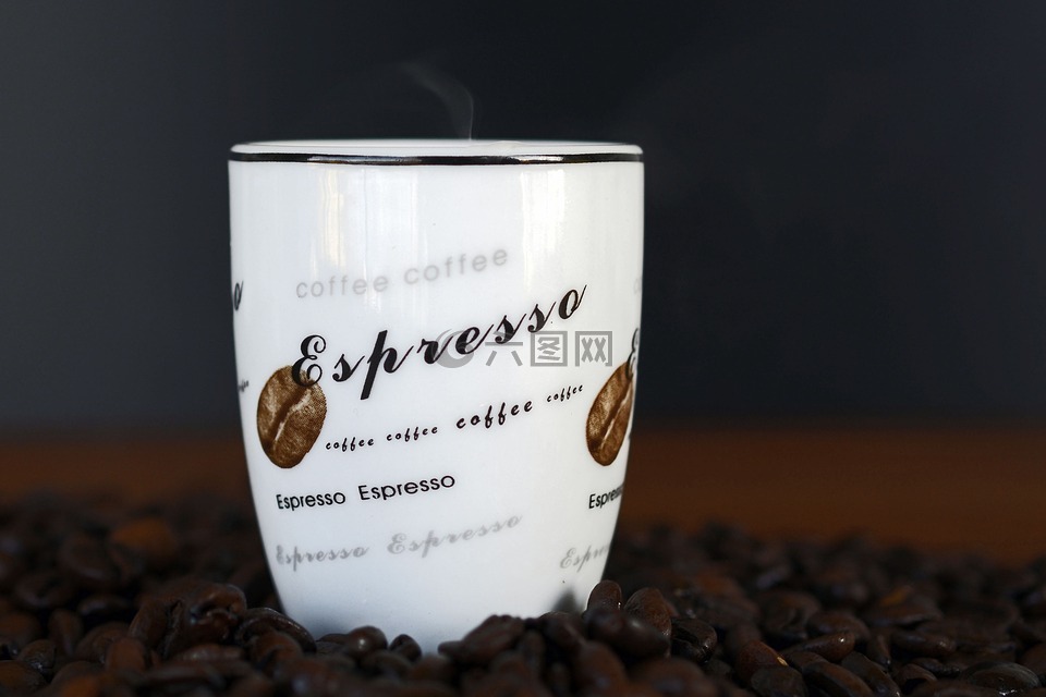 咖啡,espressotasse,早上好