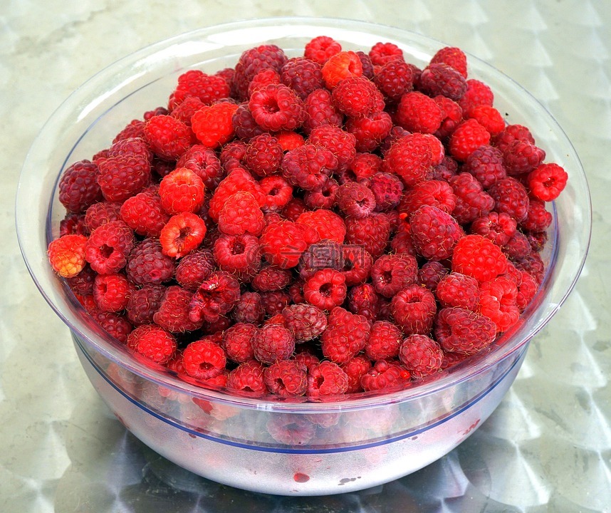 树莓,浆果,甜点