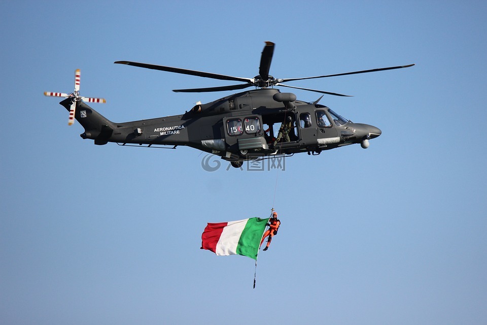 直升机,意大利,医护人员