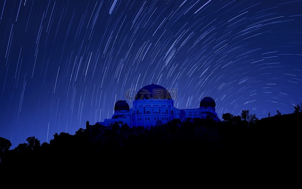 格里菲斯天文台,夜间摄影,洛杉矶