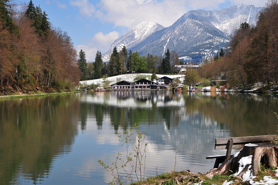 garmisch,雷塞湖,春天