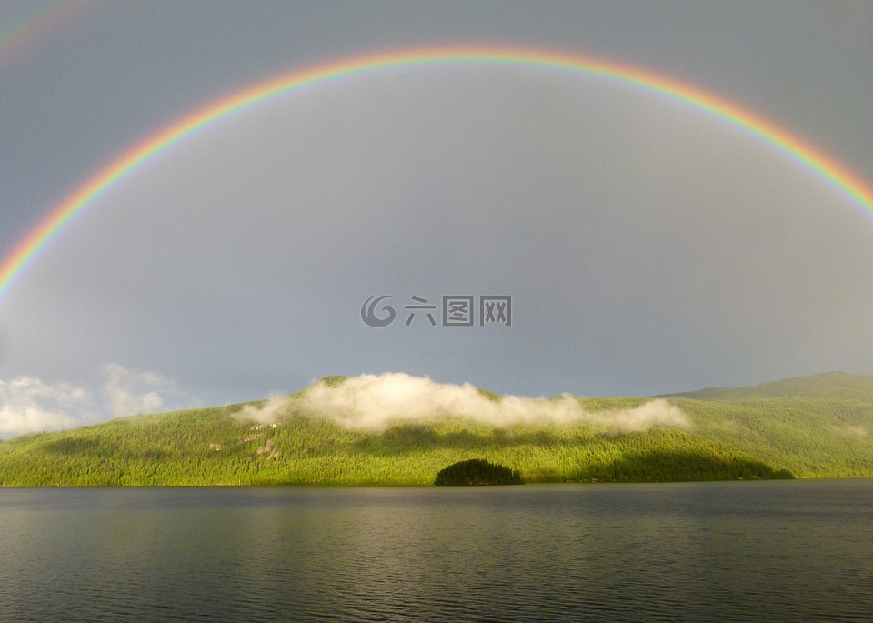 彩虹,卡尼姆湖,不列颠哥伦比亚省