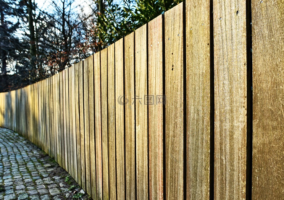 篱笆,木材,木栅栏