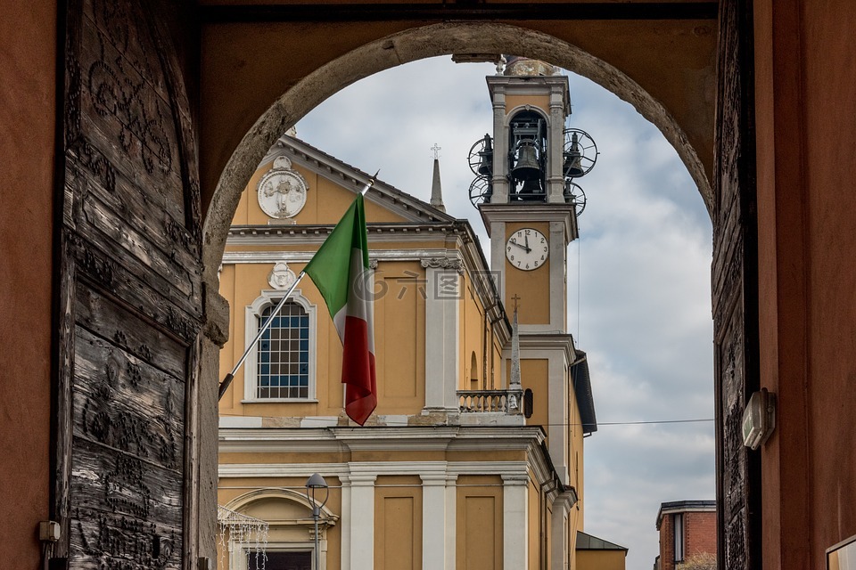 教堂,钟楼,意大利