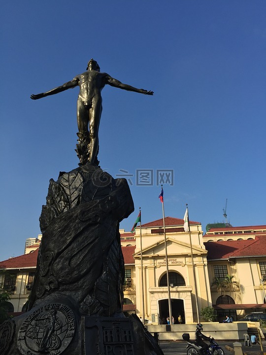 雕像,张开双臂,菲律宾大学