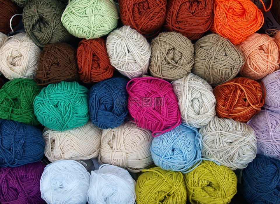 羊毛,手工劳动,针织