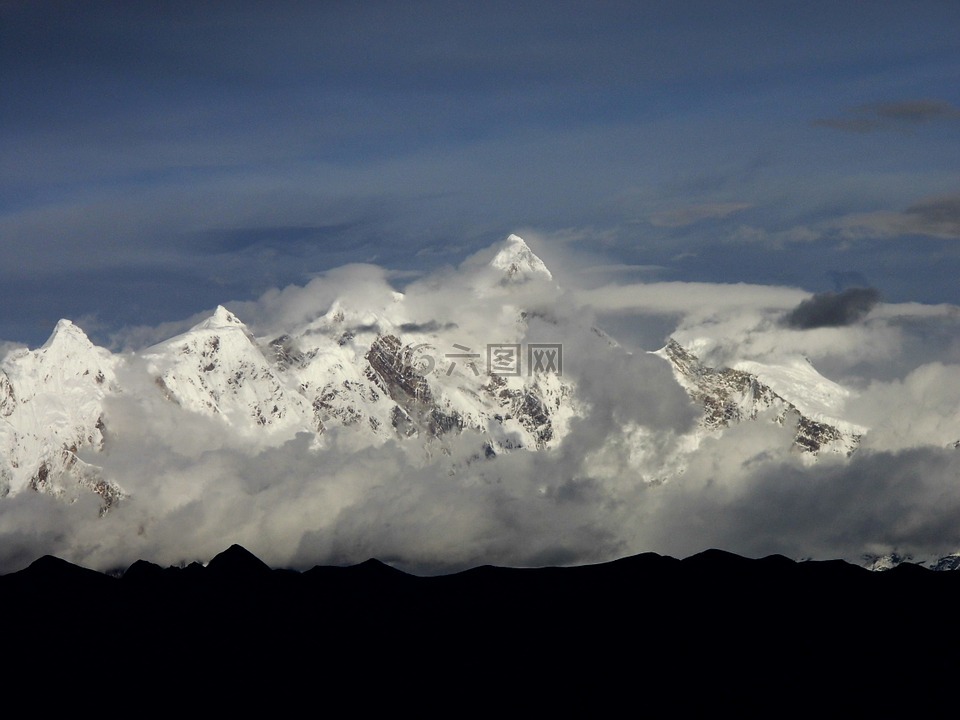 西藏,林芝,雪山