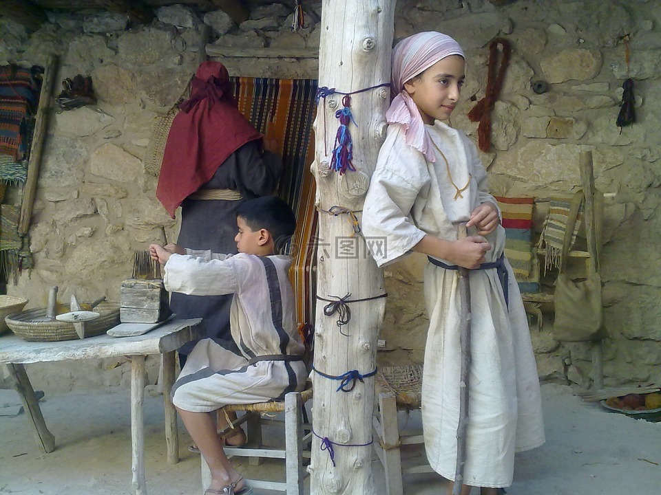古代,以色列,织造