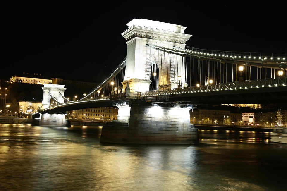 匈牙利,布達佩斯,塞切尼鍊橋