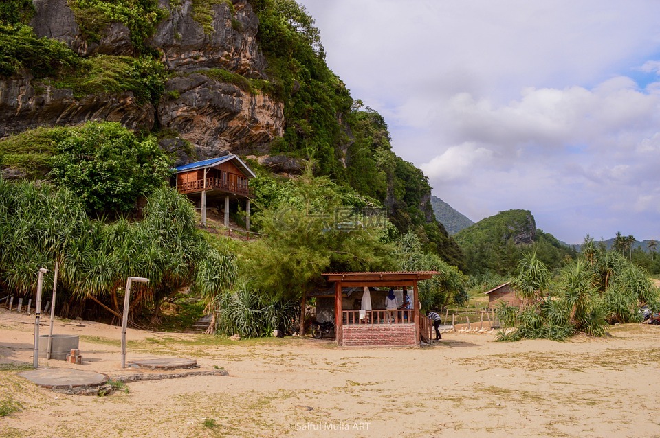 劳特 lampuuk,亚齐,景观