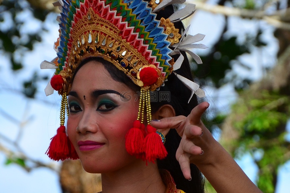 巴厘岛,舞蹈,印度尼西亚